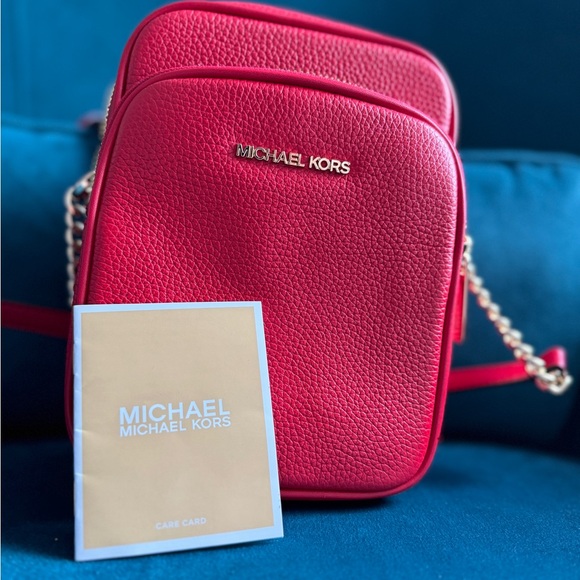 Michael Michael kors red crossbody/flight bag - Picture 4 of 4
